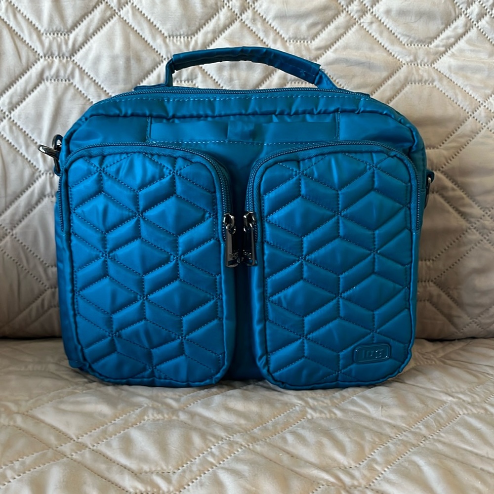 Beautiful Lug Navigator Crossbody in Ocean Blue New Without Tags